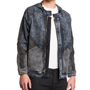 NWT Men's True Religion Dylan Hooded Denim Urban Fashion Jacket M